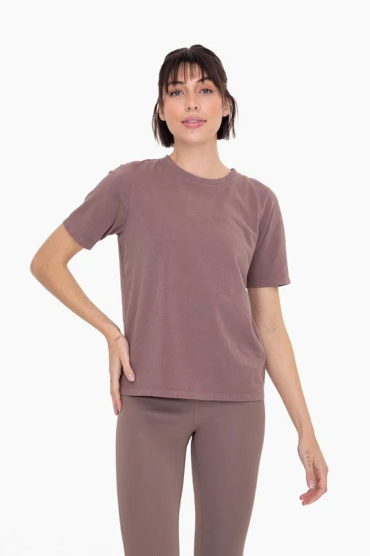 Mono B Deep Taupe Boxy Tee