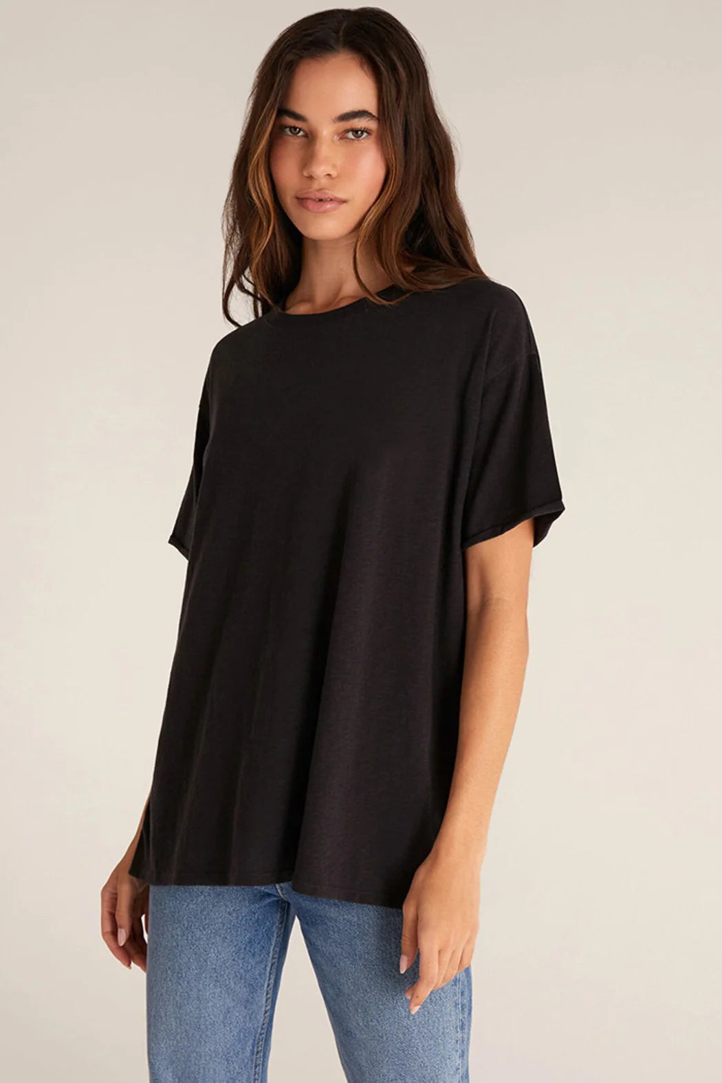 Z Supply Black Oversized Tee