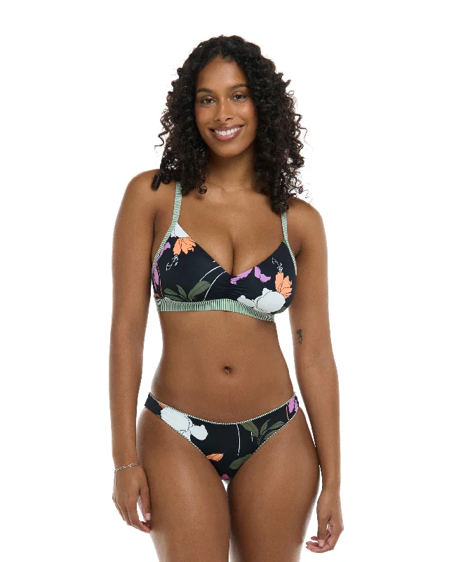 Dreamy Drew Reversible D-F Cup Swim Top - Black / Dreamy