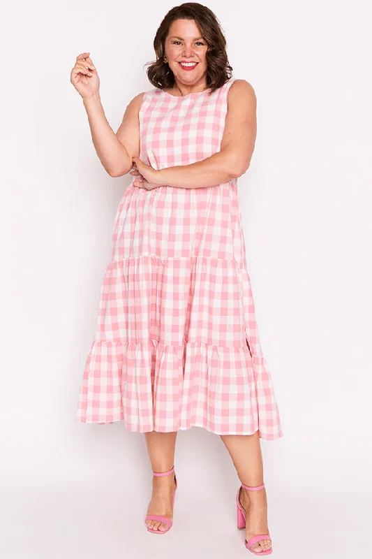 Maisy Pink Gingham Dress