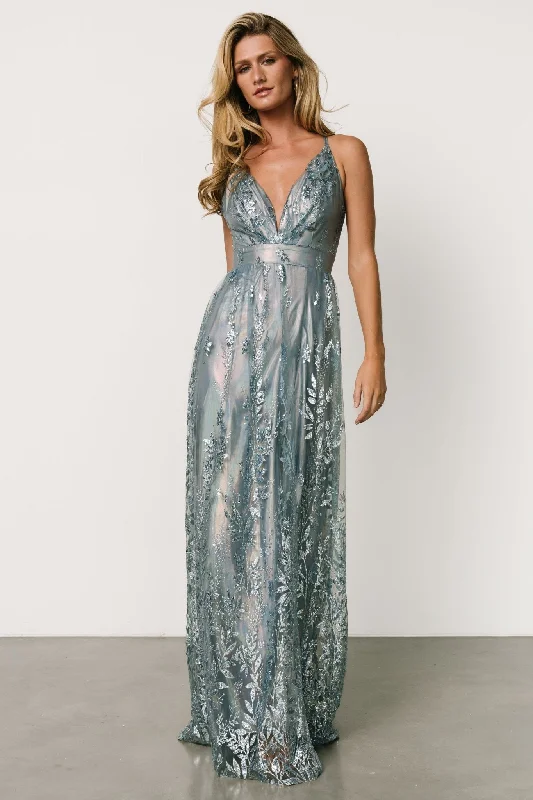 Eirena Sparkle Gown | Light Blue