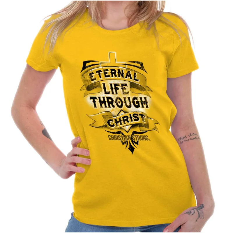 Life Through Christ Ladies T Shirt