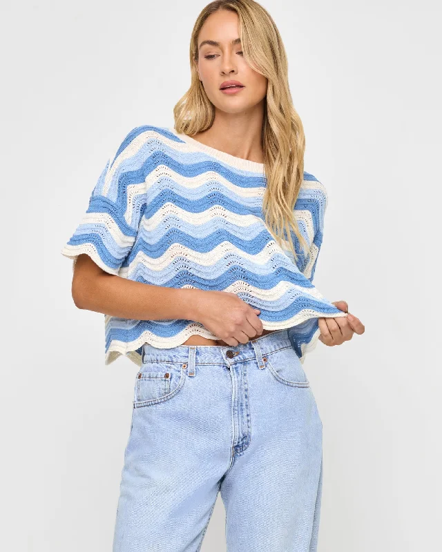 Make Waves Sweater - Blue Crush