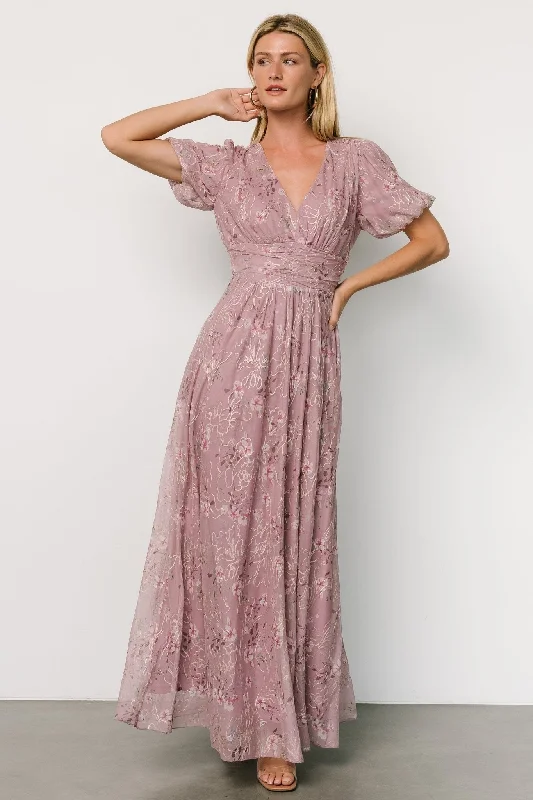 Ardley Maxi Dress | Vintage Plum Floral