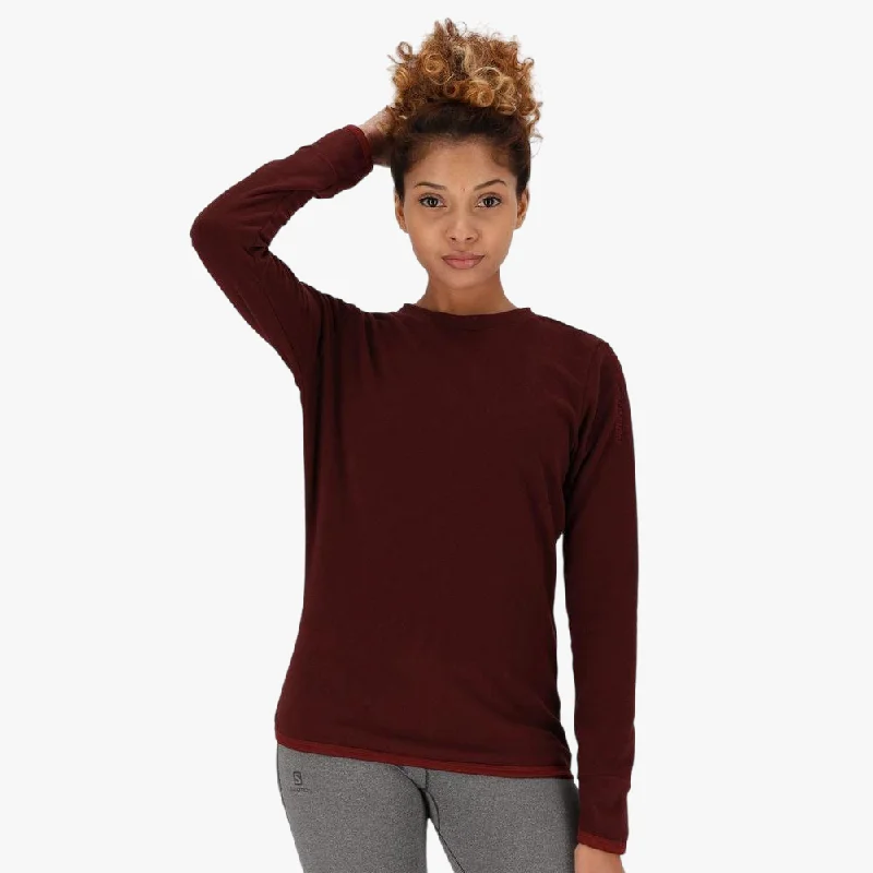 Salomon Womens Kabru Sweater Cherry