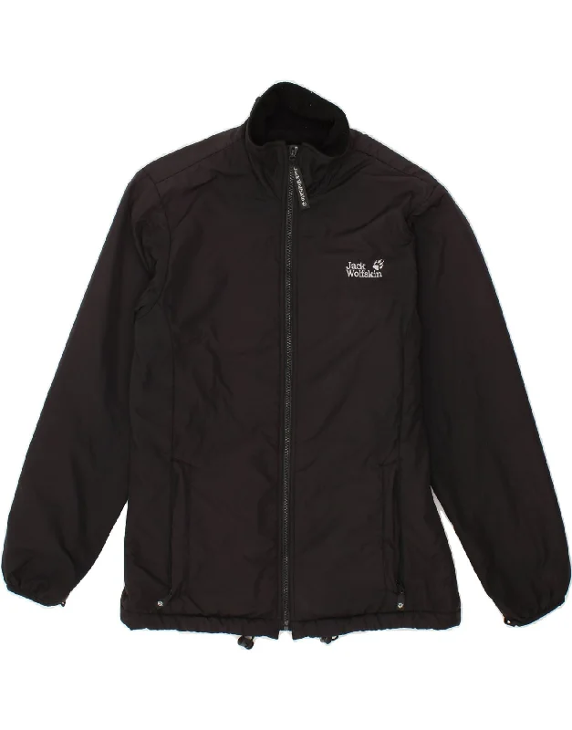 JACK WOLFSKIN Womens Outdoor Windbreaker Jacket UK 10 Small Black