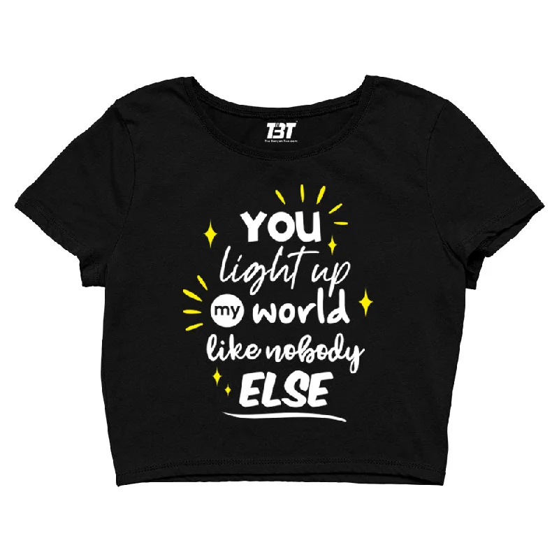 One Direction Crop Top - You Light Up My World