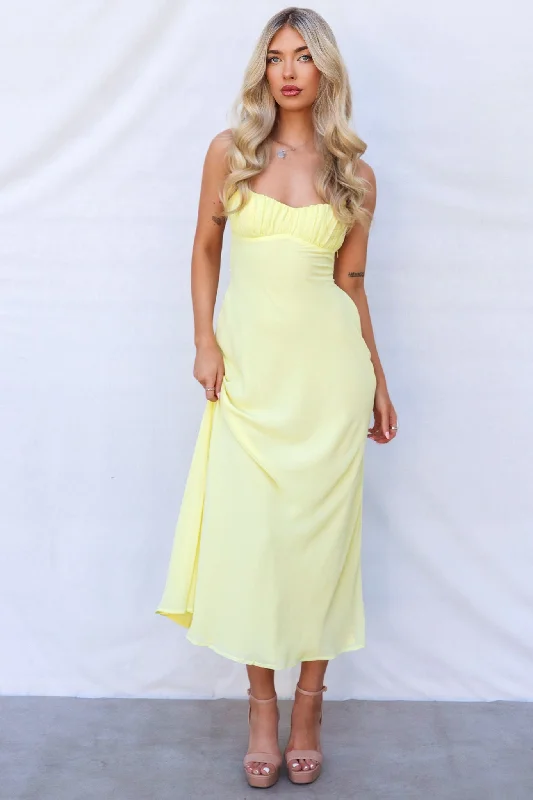 July Maxi Dress - Yellow