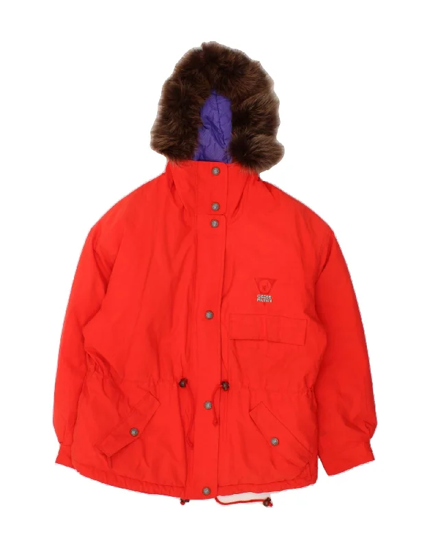 CIESSE PIUMINI Womens Gore-Tex Hooded Padded Jacket IT 44 Medium Red