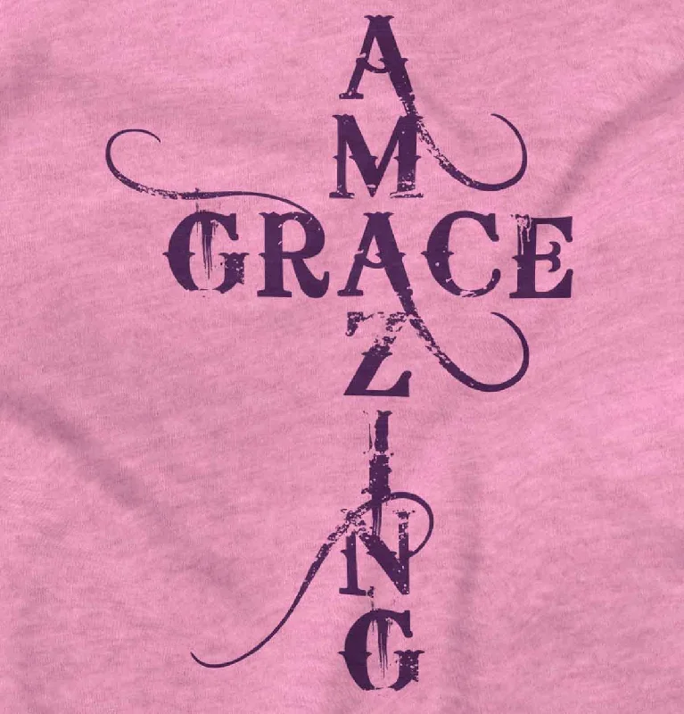 Amazing Grace Script Racerback Tank