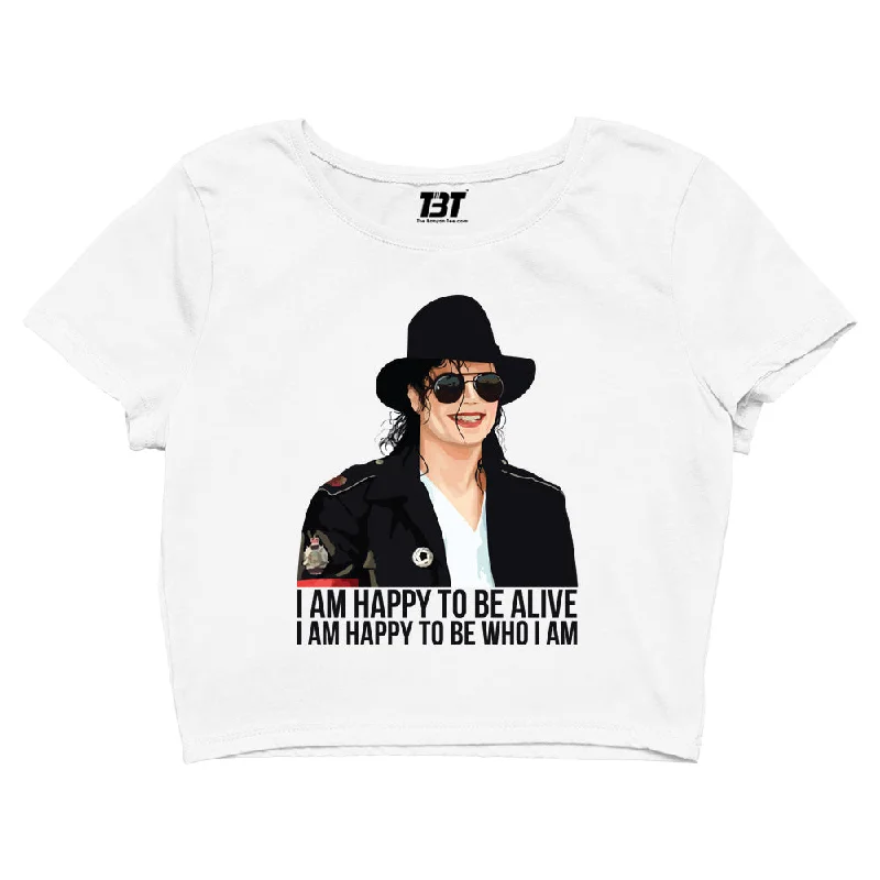 Michael Jackson Crop Top - Happy To Be Who I Am